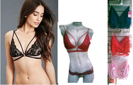 bralette encaje con tiras PRIMAVERA VERANO MODA ROPA coobie mayoreo 2017 mexico